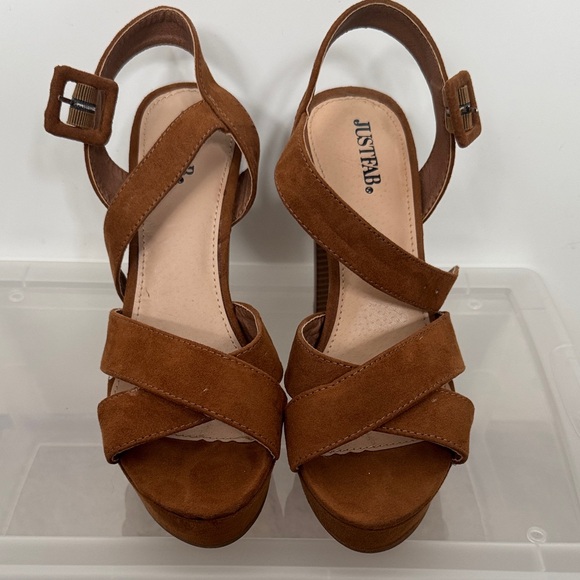 JustFab Shoes - Buy 1 get 1 FREE 
JustFab Women's Tan Platform Sandals